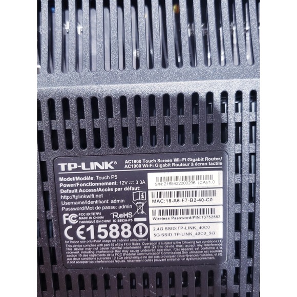 TP-Link Touch P5 AC1900 Smart WiFi Router With Touchscreen Display - Picture 7 of 7